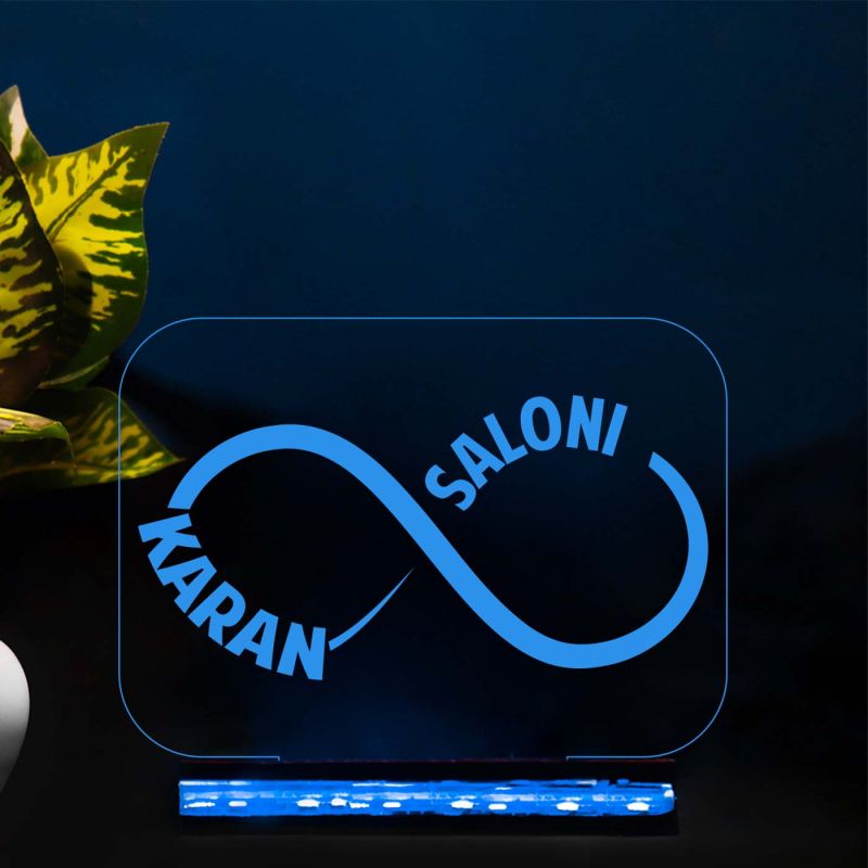 Personalized Name Led Lamp with 16 Color Changing Light & Remote Control | Customized Infinity Lamp | Best Gift for Wife